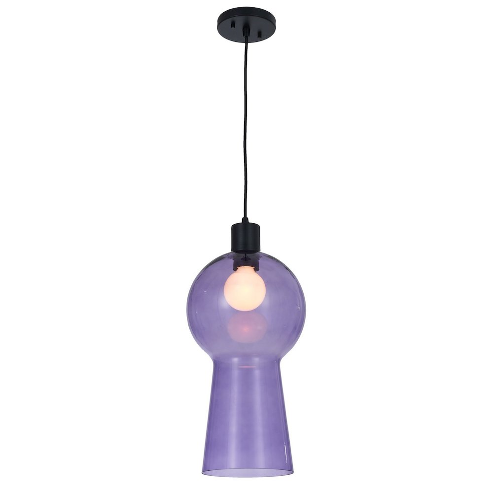 Cores Purple Pendant. Picture 1