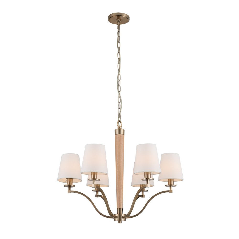Curva 6 Lt Chandelier. Picture 1