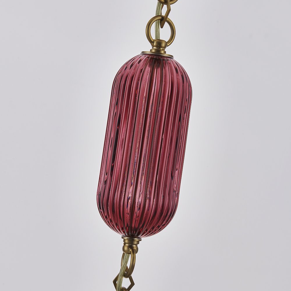 Verde 4-in 1 Light (40-watt) Satin Brass Pendant. Picture 7