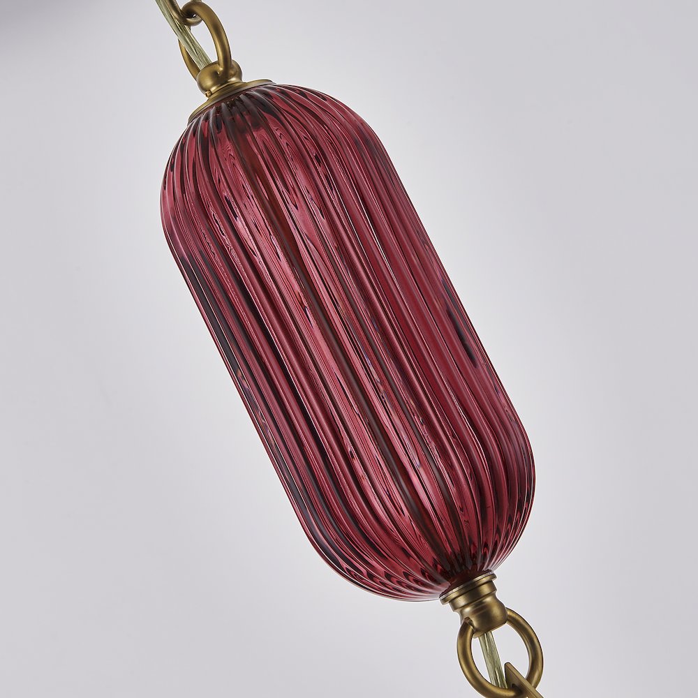 Verde 4-in 1 Light (40-watt) Satin Brass Pendant. Picture 9