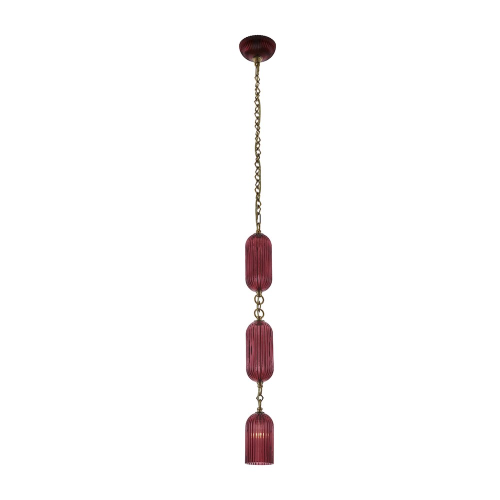 Verde 4-in 1 Light (40-watt) Satin Brass Pendant. Picture 10
