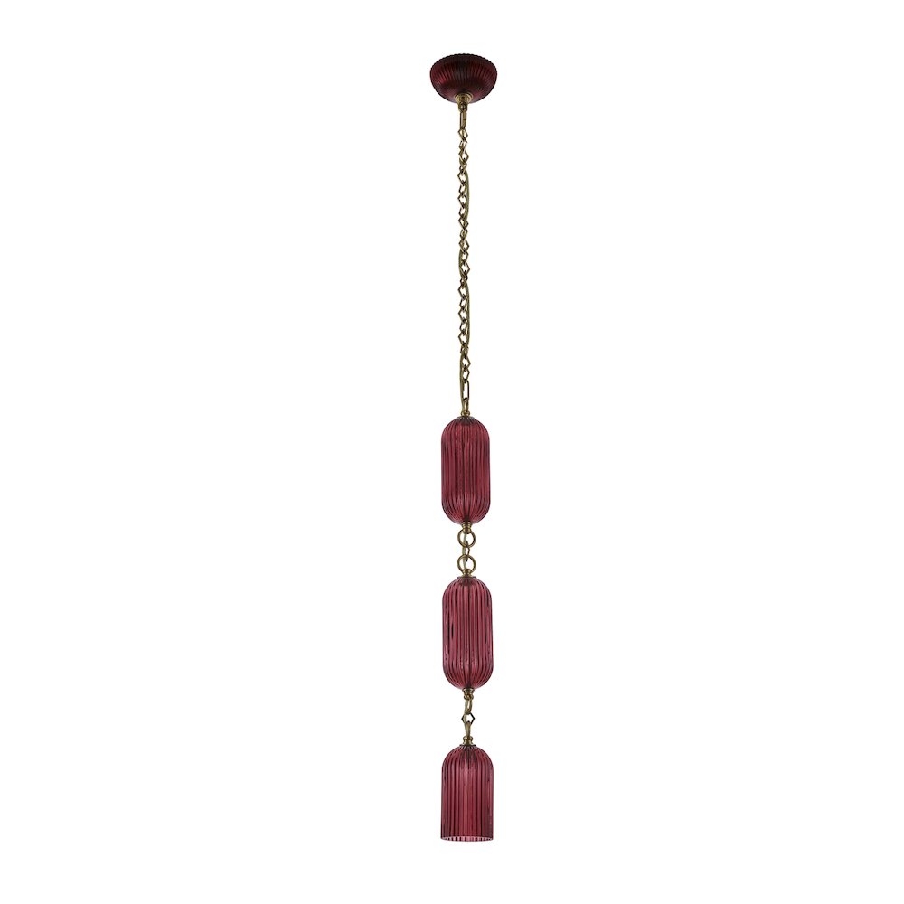 Verde 4-in 1 Light (40-watt) Satin Brass Pendant. Picture 11