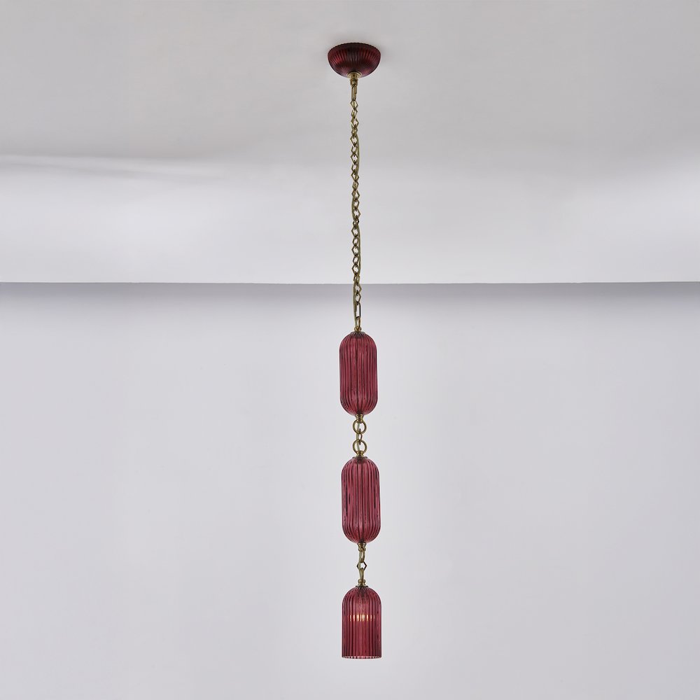 Verde 4-in 1 Light (40-watt) Satin Brass Pendant. Picture 12
