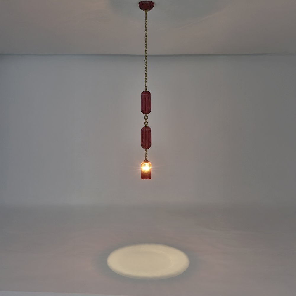 Verde 4-in 1 Light (40-watt) Satin Brass Pendant. Picture 13