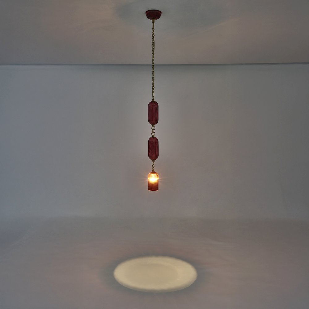 Verde 4-in 1 Light (40-watt) Satin Brass Pendant. Picture 14