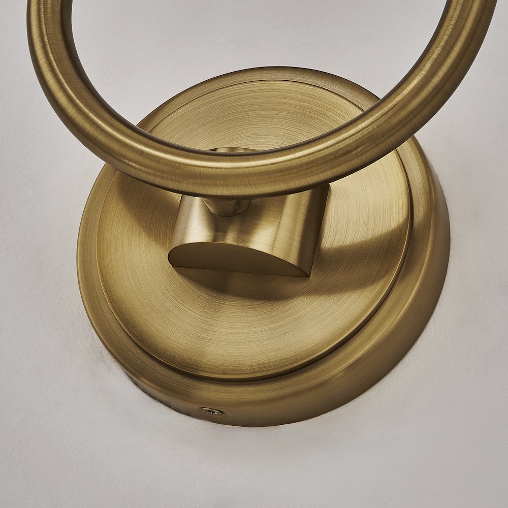 Verde 10-in 2 Light (40-watt) Satin Brass Wall Sconce. Picture 5