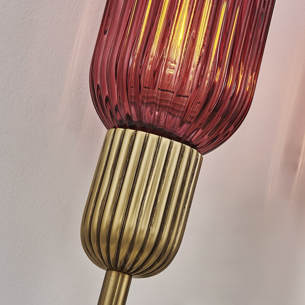 Verde 10-in 2 Light (40-watt) Satin Brass Wall Sconce. Picture 7