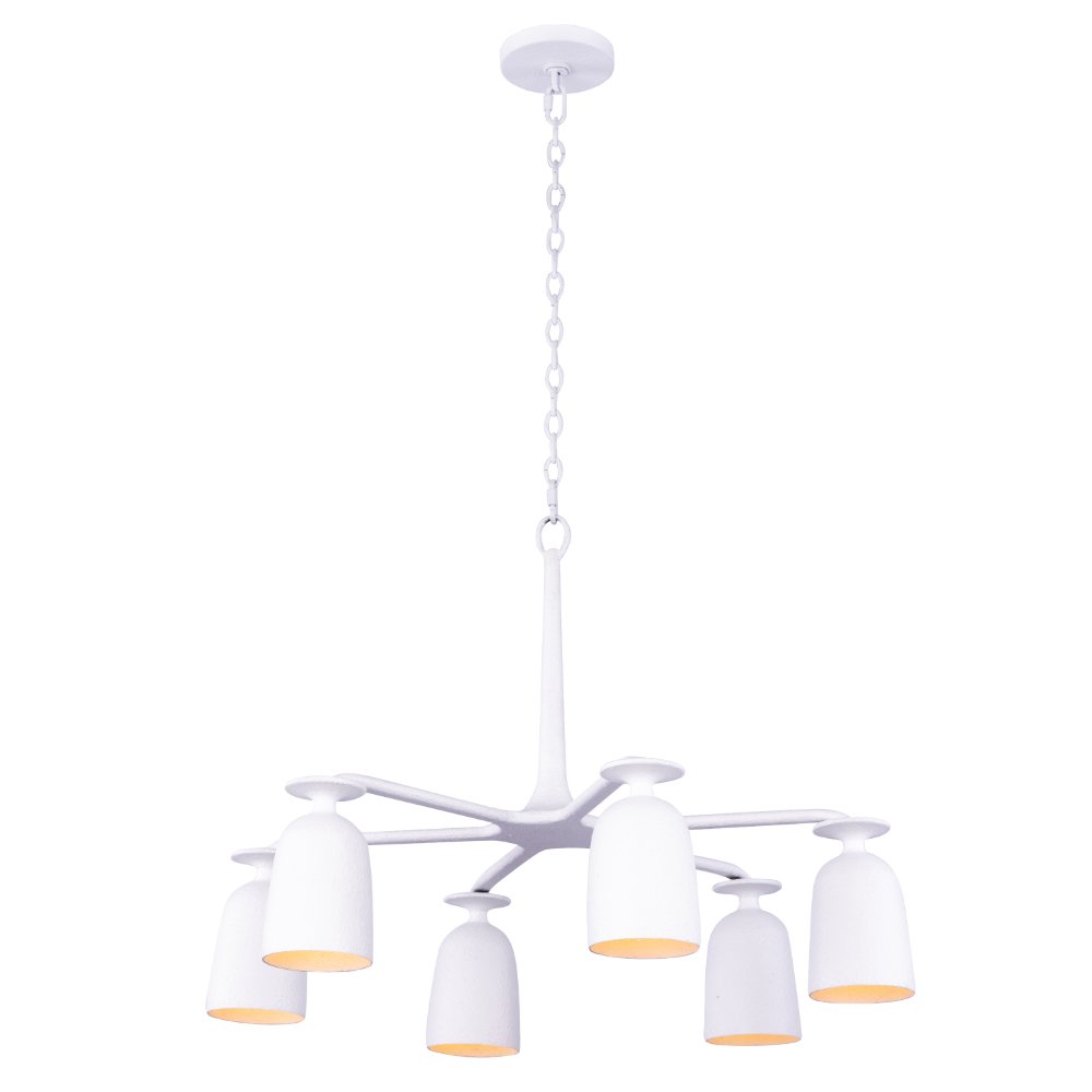 Gabardine 6 Lt Chandelier. Picture 1