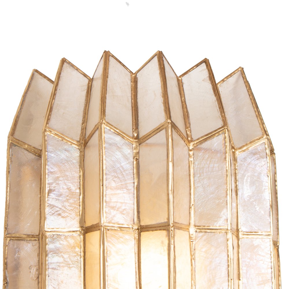 Fractal 8.5-in 2 Light (40-watt) Oxidized Gold Leaf Wall Sconce. Picture 7