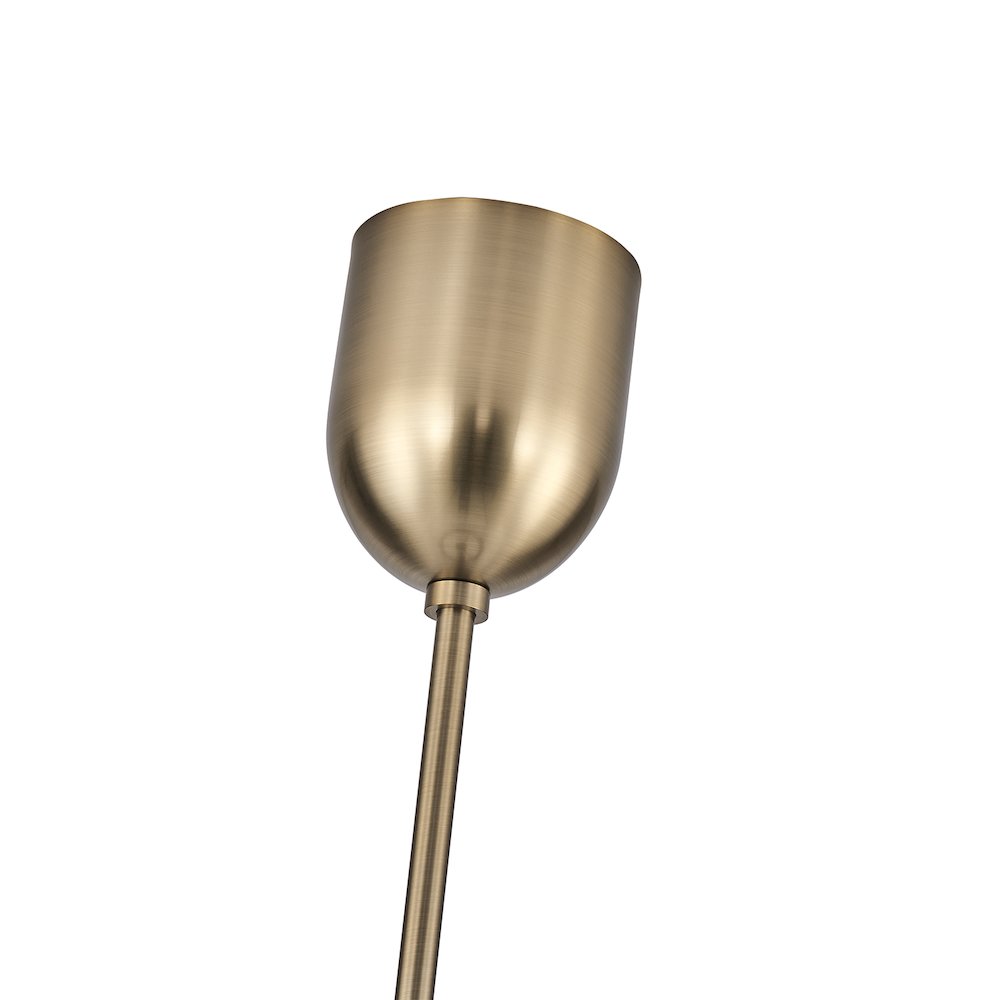 Cocoon 28-in 9 Light (40-watt) Winter Brass Chandelier. Picture 6