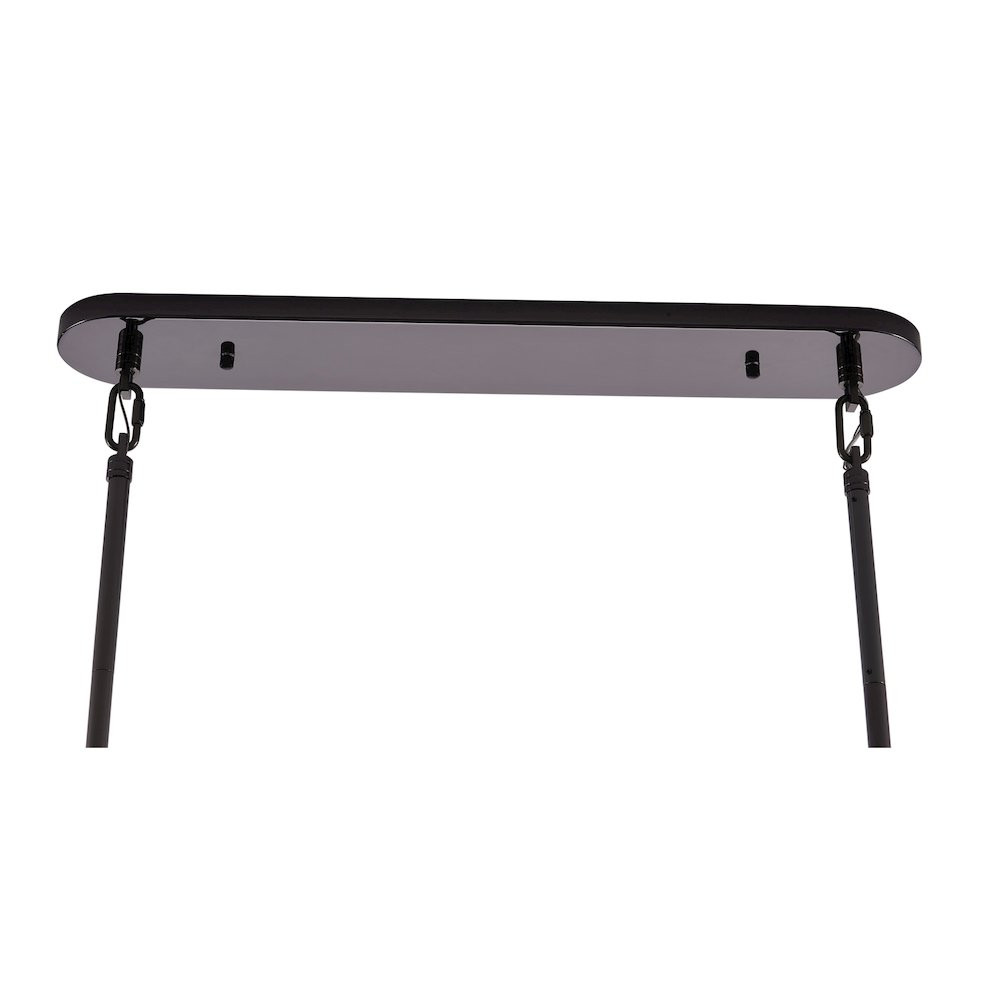 Uroko 49.5-in 9 Light (40-watt) Black Nickel Linear Pendant. Picture 5