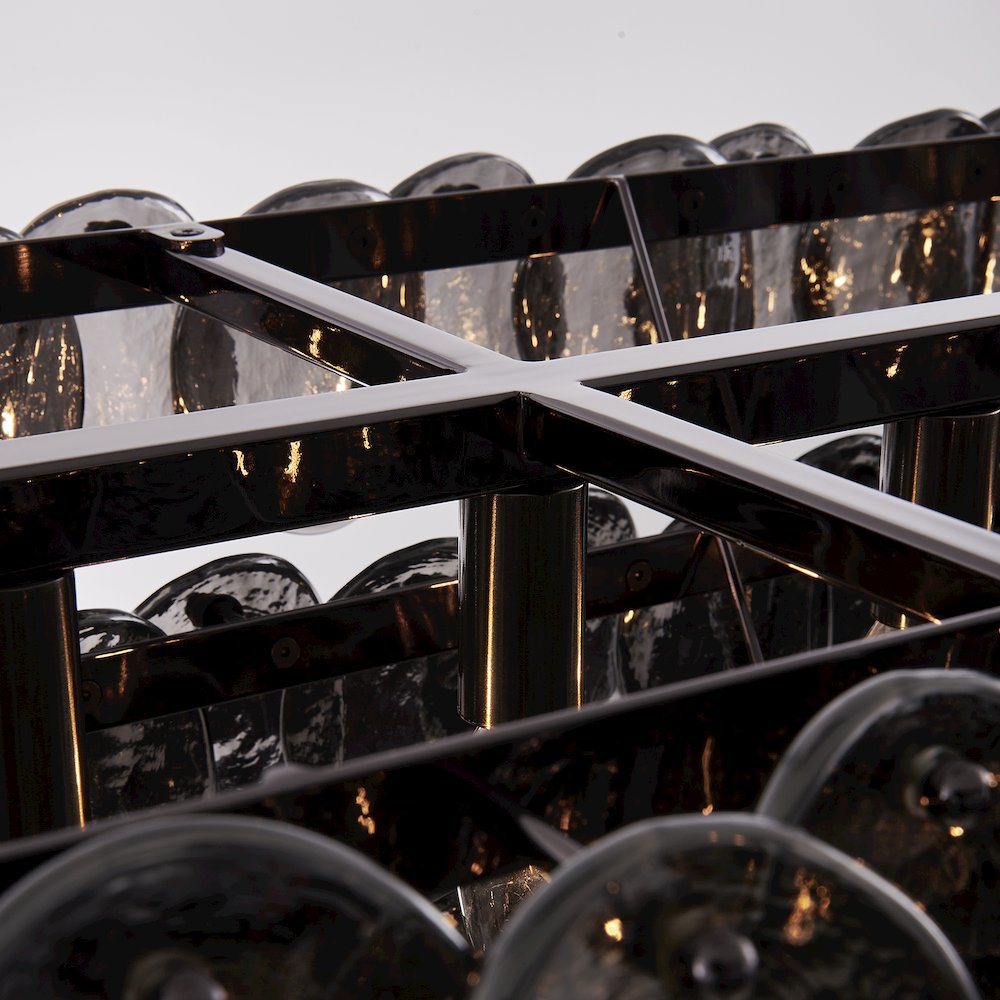 Uroko 49.5-in 9 Light (40-watt) Black Nickel Linear Pendant. Picture 9