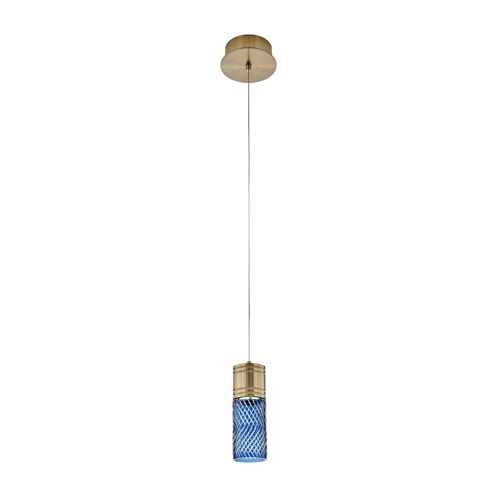 Kiriko 6-in (6-watt) LED Winter Brass Pendant. Picture 1