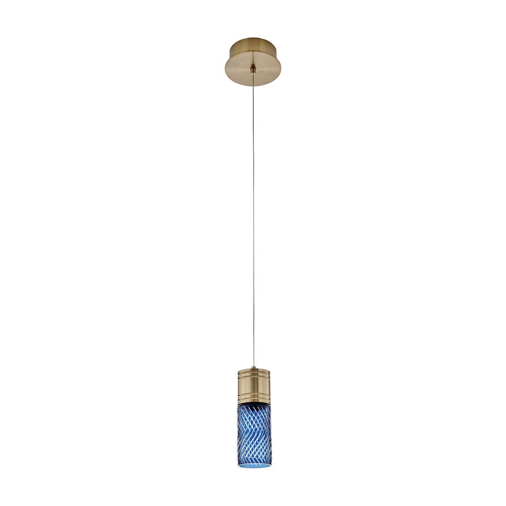 Kiriko 6-in (6-watt) LED Winter Brass Pendant. Picture 2