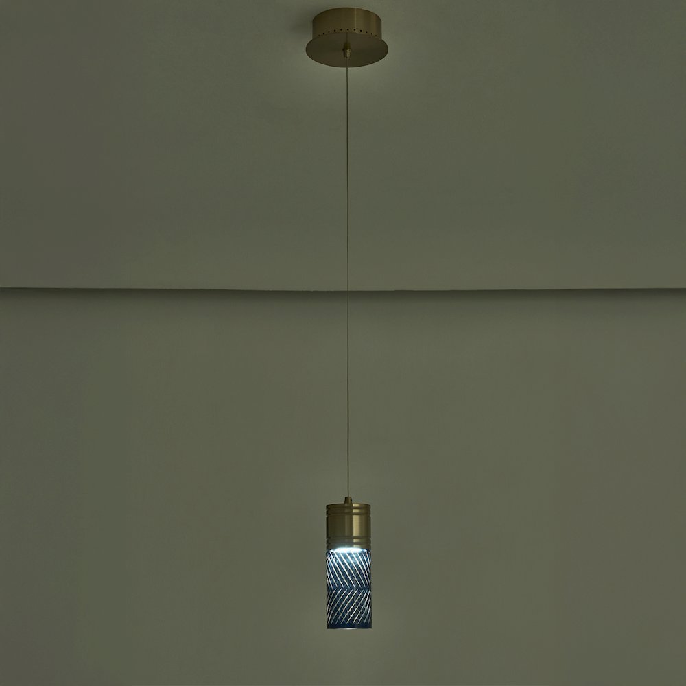 Kiriko 6-in (6-watt) LED Winter Brass Pendant. Picture 5