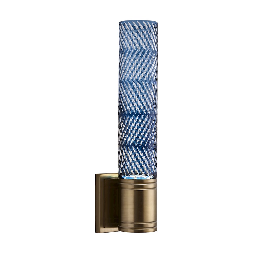 Kiriko 16.25-in (6-watt) LED Winter Brass Wall Sconce. Picture 1