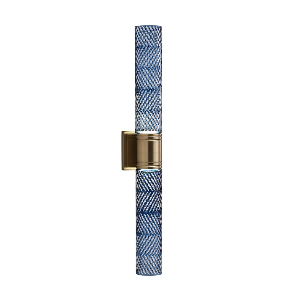 Kiriko 28-in (12-watt) LED Winter Brass Wall Sconce. Picture 1