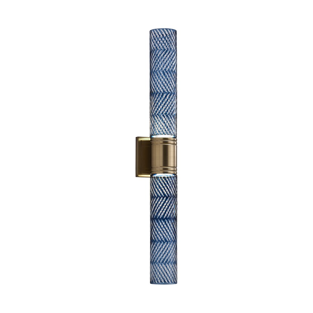 Kiriko 28-in (12-watt) LED Winter Brass Wall Sconce. Picture 2