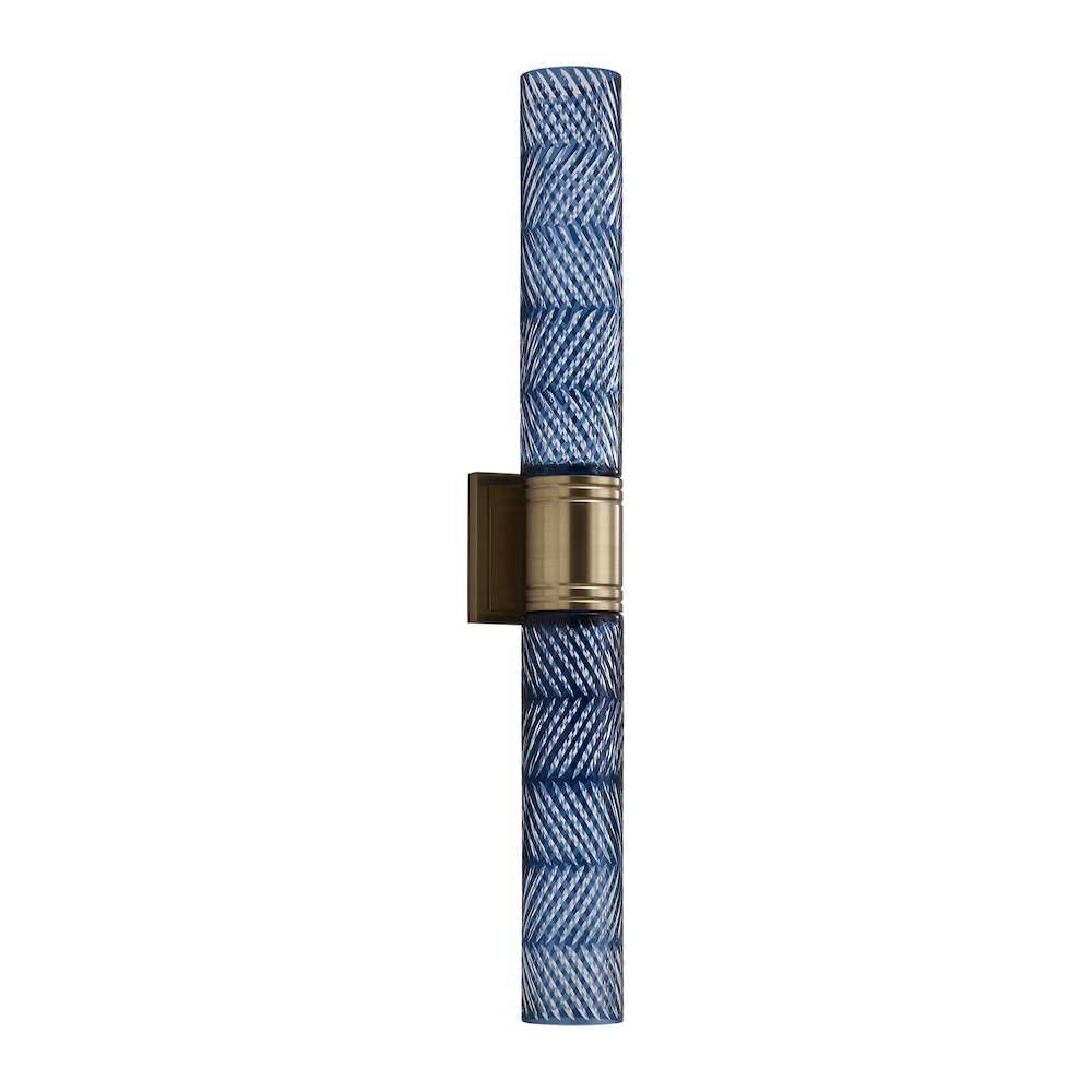 Kiriko 28-in (12-watt) LED Winter Brass Wall Sconce. Picture 3