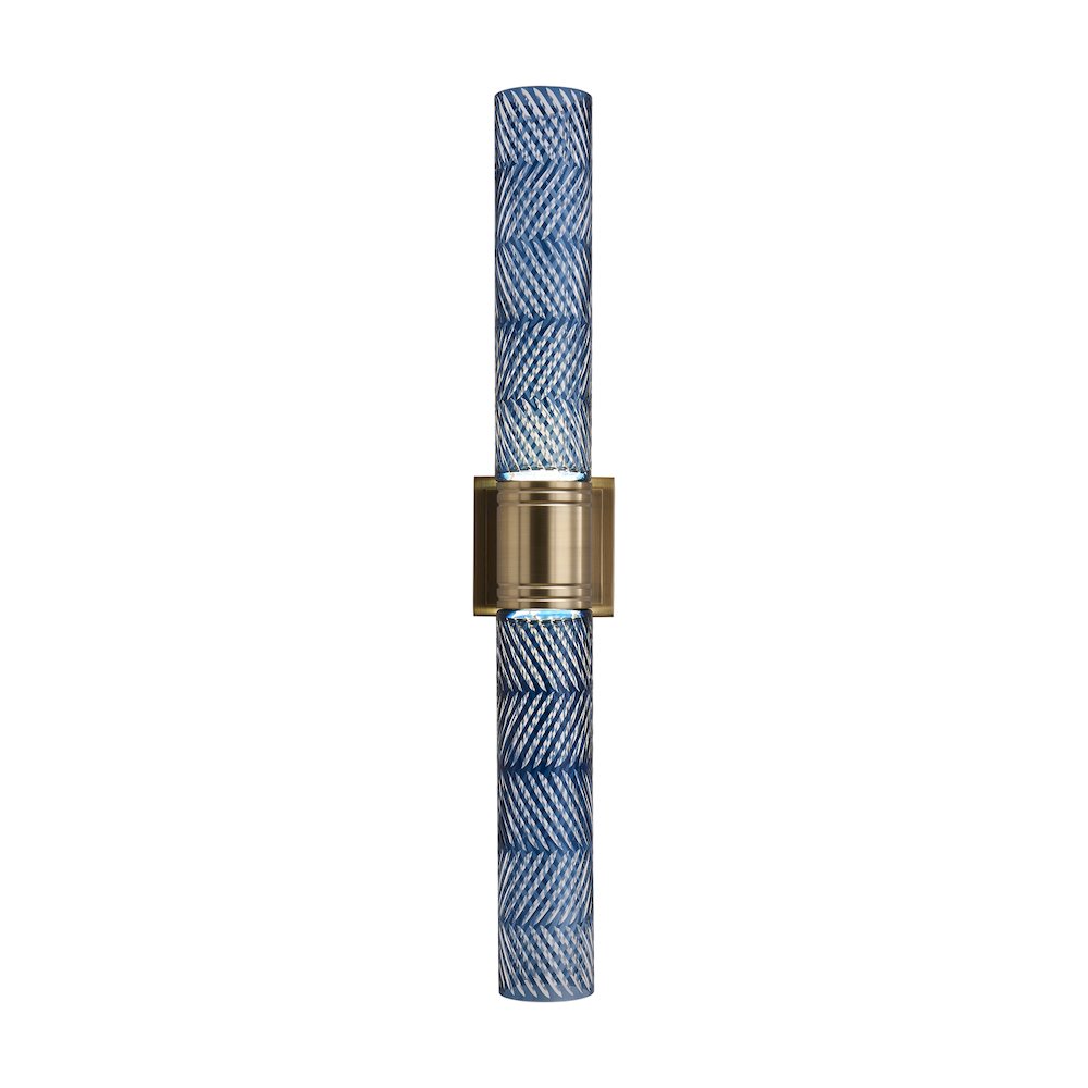 Kiriko 28-in (12-watt) LED Winter Brass Wall Sconce. Picture 4