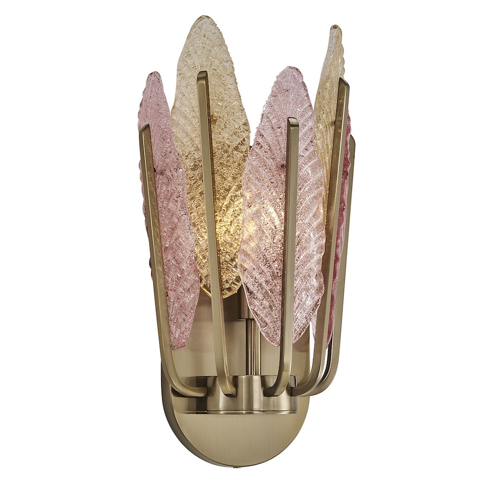 Autumna 14.5-in 1 Light (40-watt) Brushed Champagne Gold Wall Sconce. Picture 2