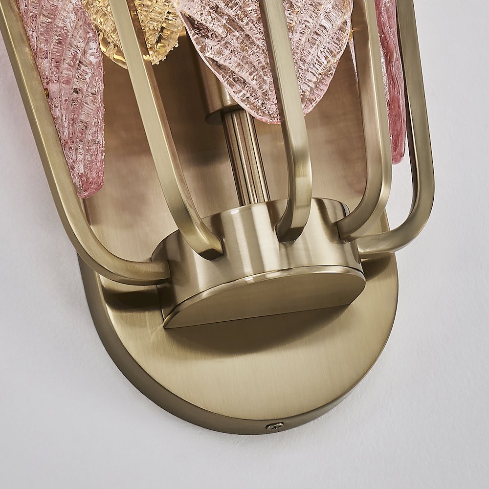 Autumna 14.5-in 1 Light (40-watt) Brushed Champagne Gold Wall Sconce. Picture 5