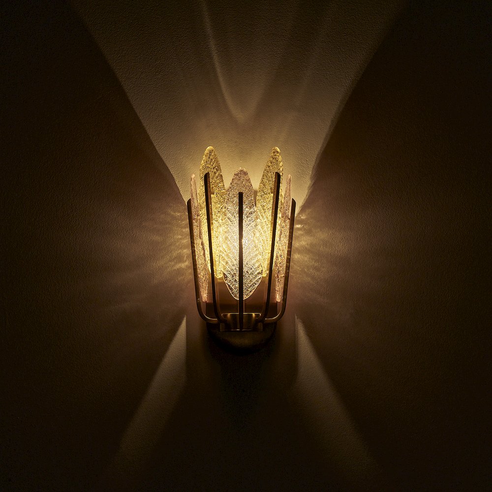 Autumna 14.5-in 1 Light (40-watt) Brushed Champagne Gold Wall Sconce. Picture 7