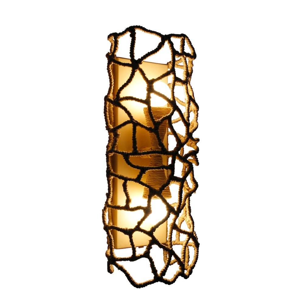 Reef 8-in 2 Light (40-watt) Warm Ivory Wall Sconce. Picture 6