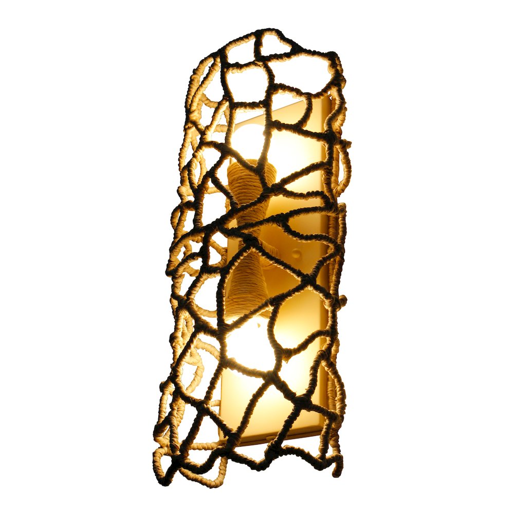 Reef 8-in 2 Light (40-watt) Warm Ivory Wall Sconce. Picture 7