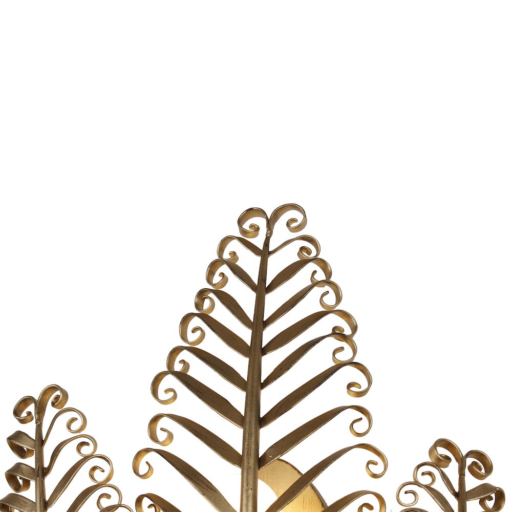 Fern 11.5-in 3 Light (40-watt) Modern Gold Wall Sconce. Picture 7