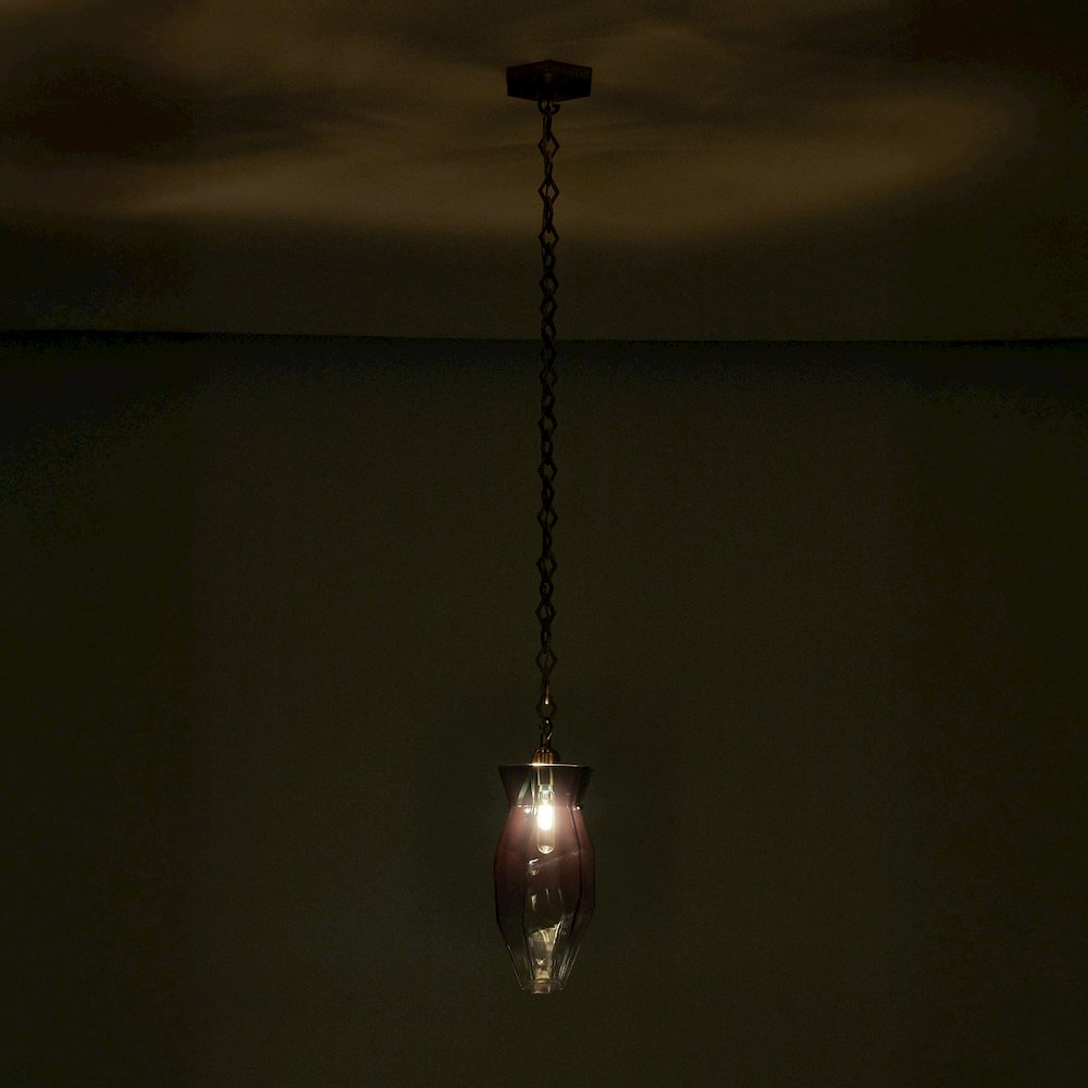 Bolsa 6.5-in 1 Light (40-watt) Winter Brass Pendant. Picture 8