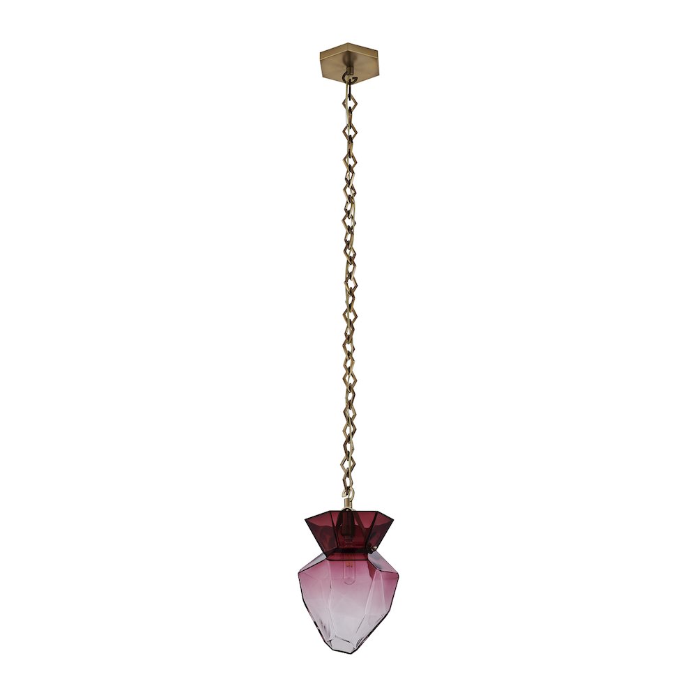 Bolsa 8-in 1 Light (40-watt) Winter Brass Pendant. Picture 3