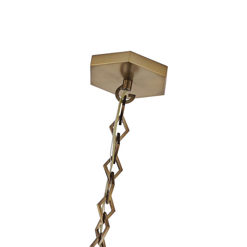 Bolsa 8-in 1 Light (40-watt) Winter Brass Pendant. Picture 4