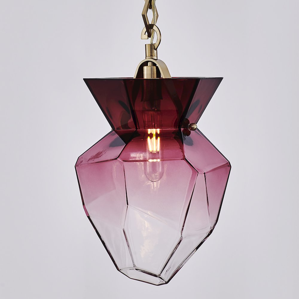Bolsa 8-in 1 Light (40-watt) Winter Brass Pendant. Picture 6