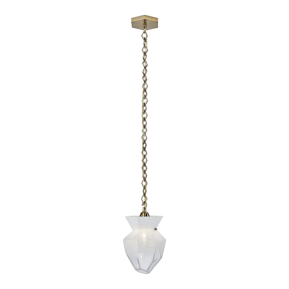 Bolsa 8-in 1 Light (40-watt) Winter Brass Pendant. Picture 1