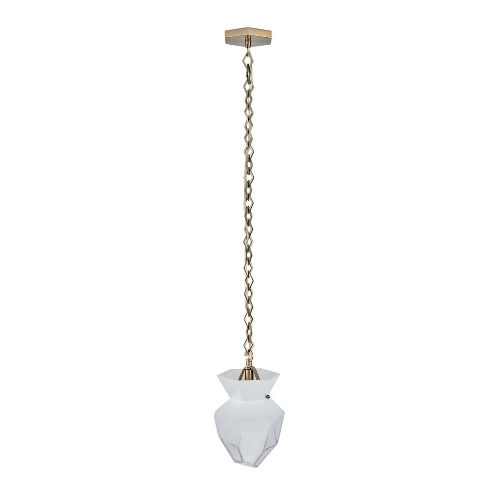 Bolsa 8-in 1 Light (40-watt) Winter Brass Pendant. Picture 8