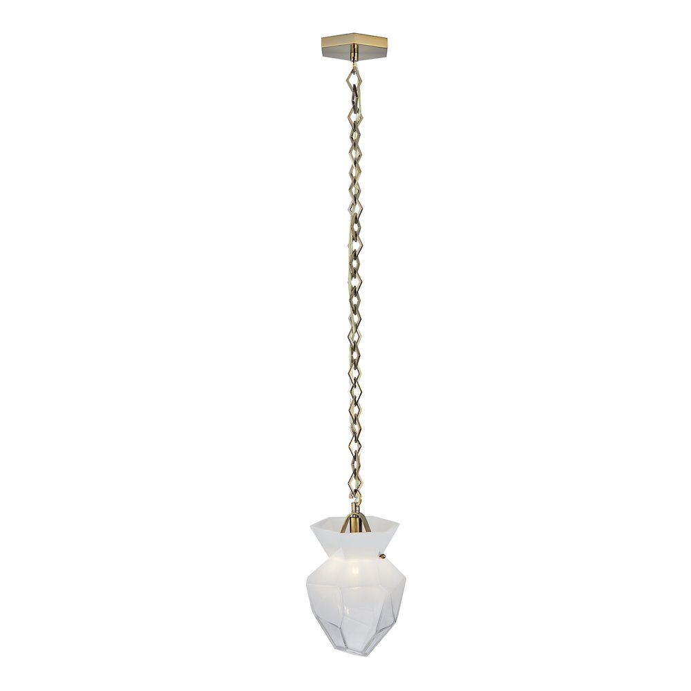 Bolsa 8-in 1 Light (40-watt) Winter Brass Pendant. Picture 9