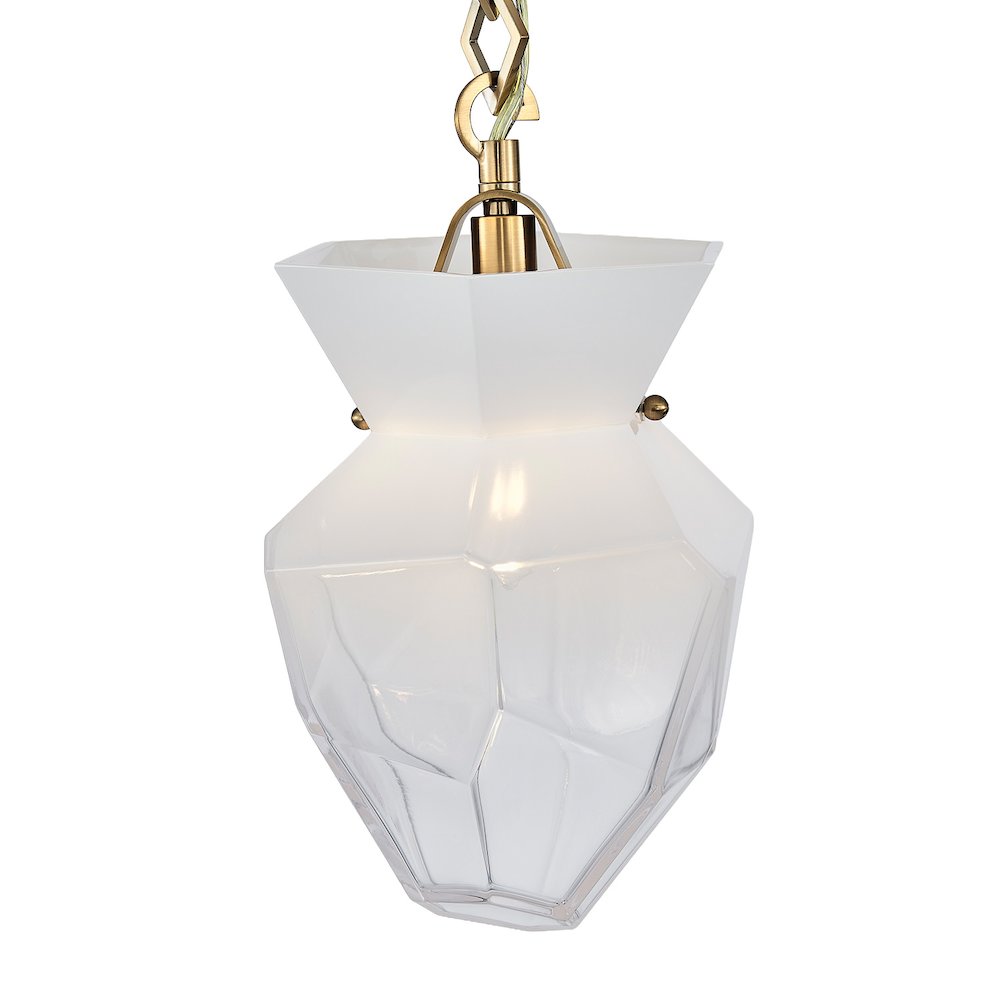 Bolsa 8-in 1 Light (40-watt) Winter Brass Pendant. Picture 3