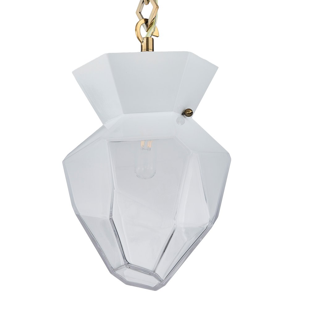 Bolsa 8-in 1 Light (40-watt) Winter Brass Pendant. Picture 5