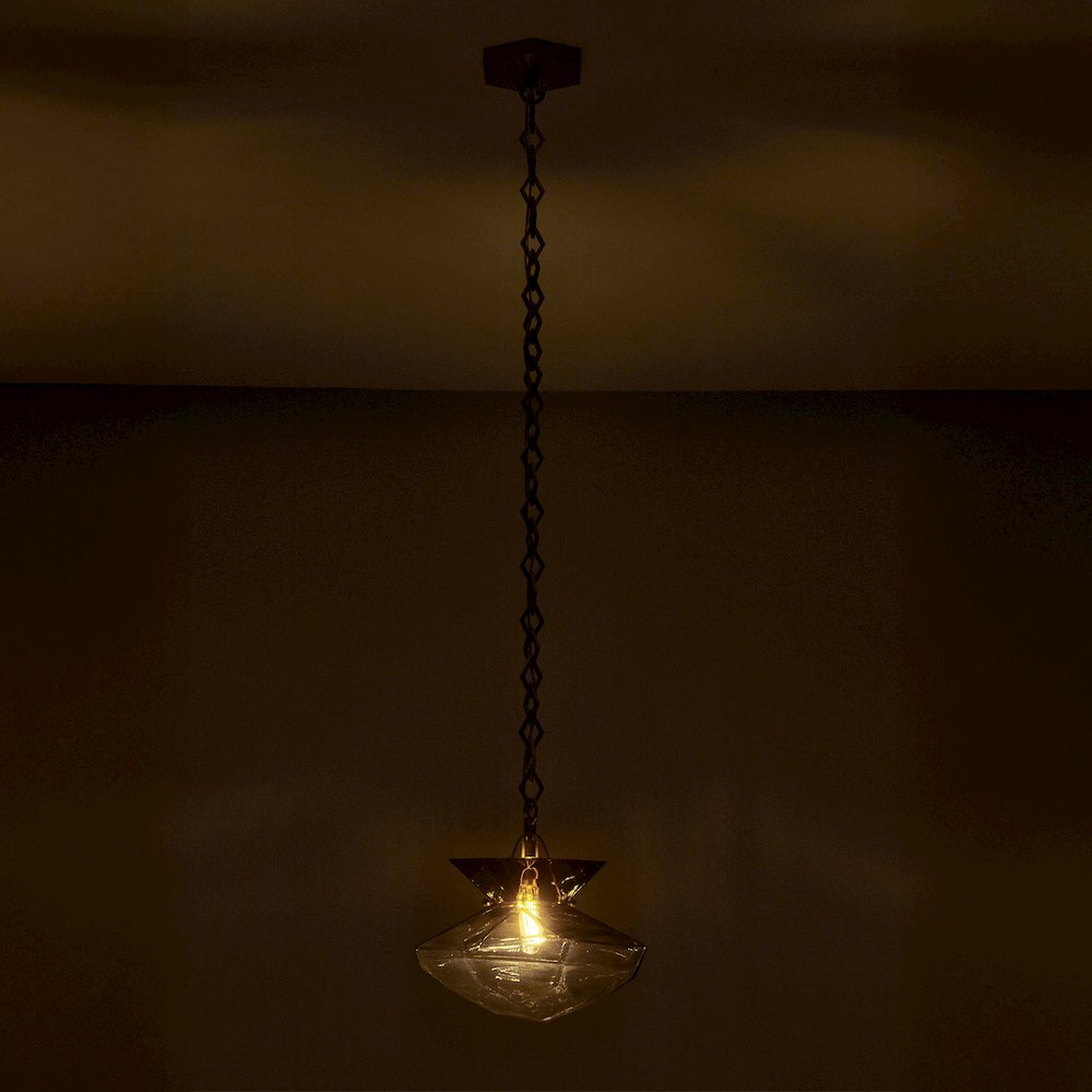 Bolsa 12-in 1 Light (40-watt) Winter Brass Pendant. Picture 7