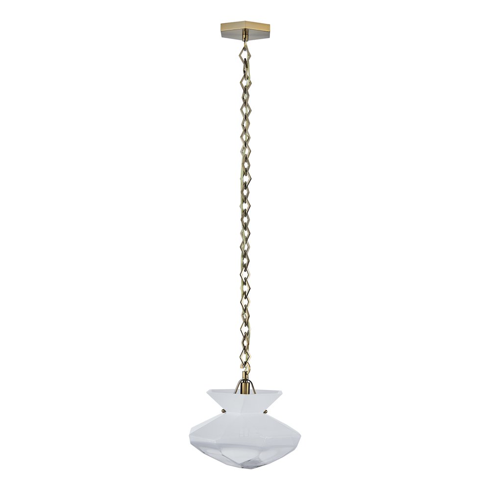 Bolsa 12-in 1 Light (40-watt) Winter Brass Pendant. Picture 4