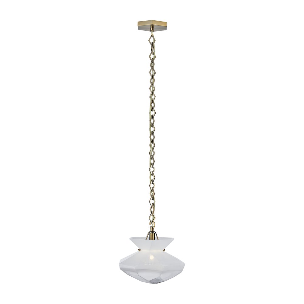 Bolsa 12-in 1 Light (40-watt) Winter Brass Pendant. Picture 5