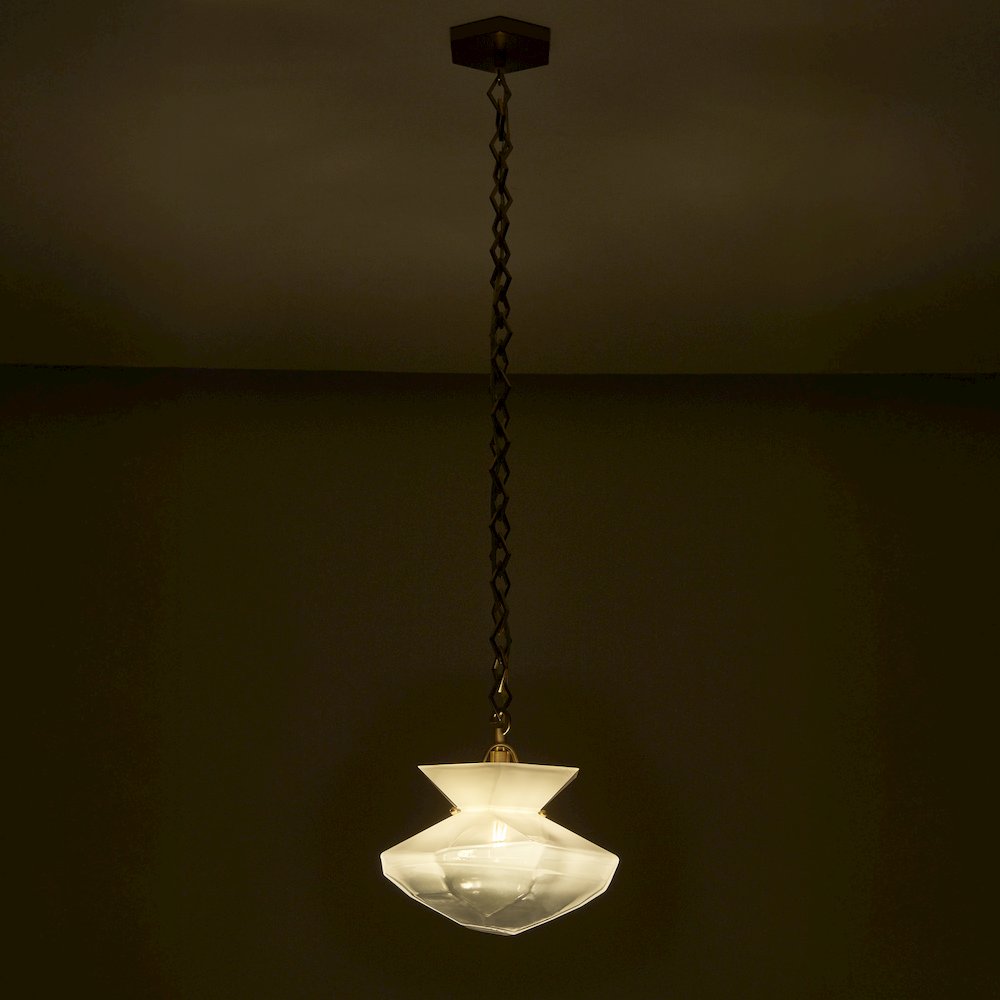 Bolsa 12-in 1 Light (40-watt) Winter Brass Pendant. Picture 9