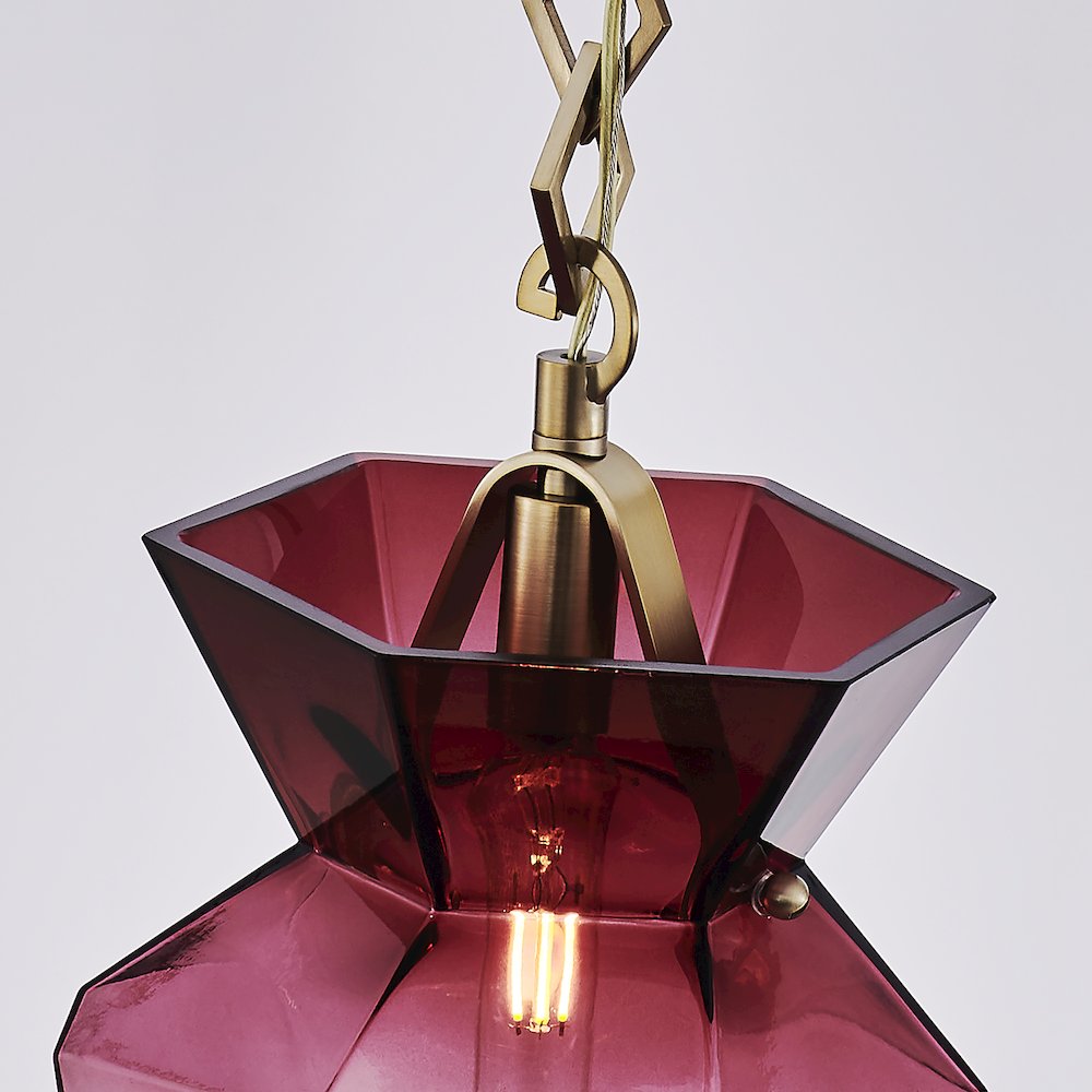 Bolsa 31-in 6 Light (40-watt) Winter Brass Chandelier. Picture 6