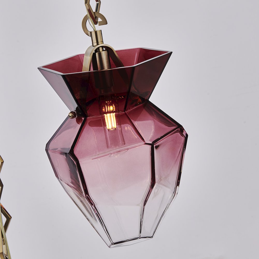 Bolsa 31-in 6 Light (40-watt) Winter Brass Chandelier. Picture 8