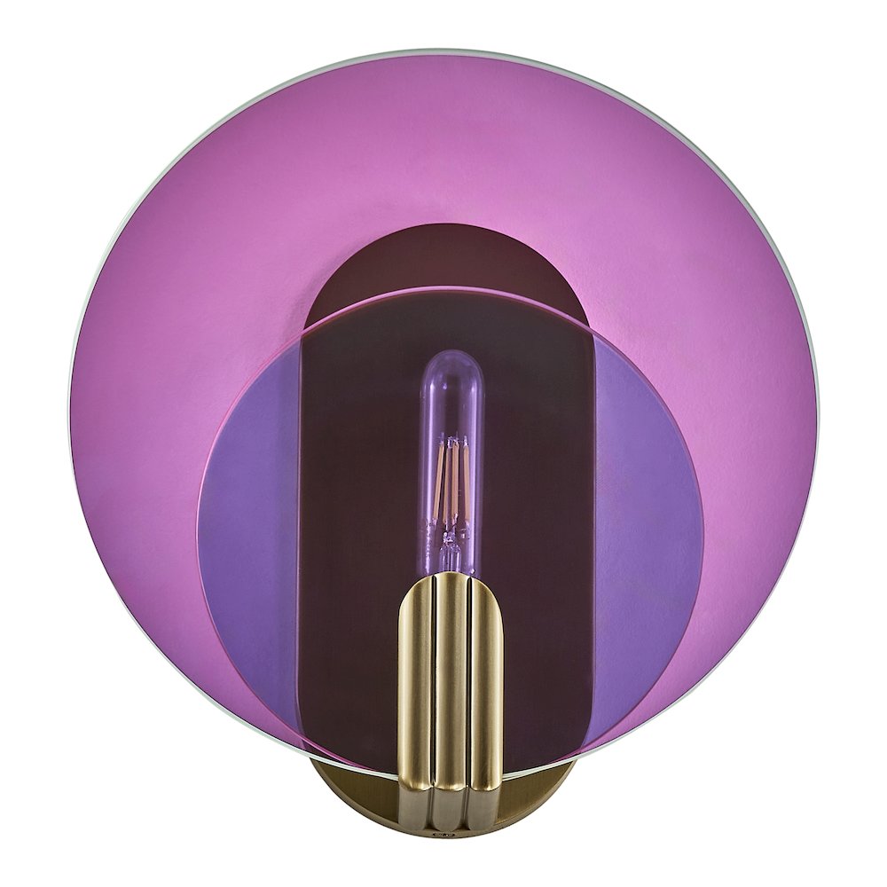 Optics 11-in 1 Light (6-watt) Winter Brass Wall Sconce. Picture 1