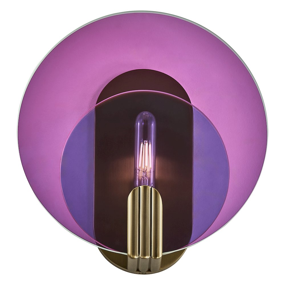 Optics 11-in 1 Light (6-watt) Winter Brass Wall Sconce. Picture 2