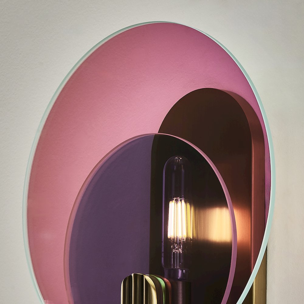 Optics 11-in 1 Light (6-watt) Winter Brass Wall Sconce. Picture 8