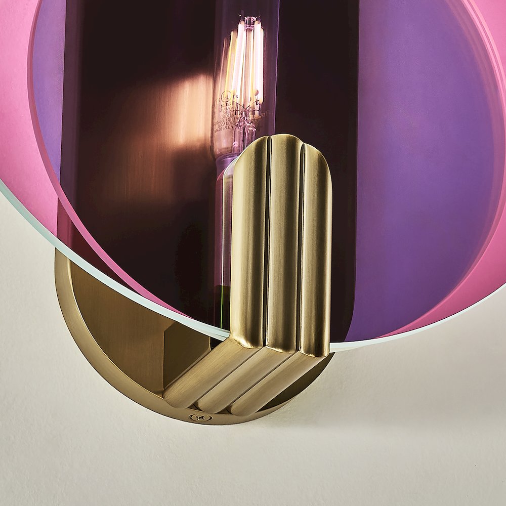 Optics 11-in 1 Light (6-watt) Winter Brass Wall Sconce. Picture 10