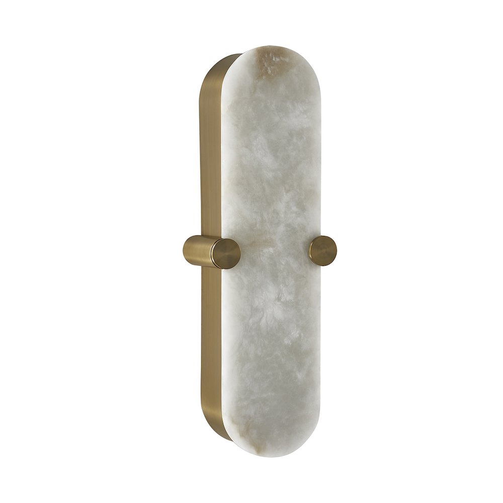 Lumba 20-in (12-watt) LED Winter Brass ADA Wall Sconce. Picture 1
